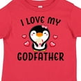 thumbnail image 4 of Inktastic I Love My Godfather with Cute Penguin and Hearts Girls Toddler T-Shirt, 4 of 5
