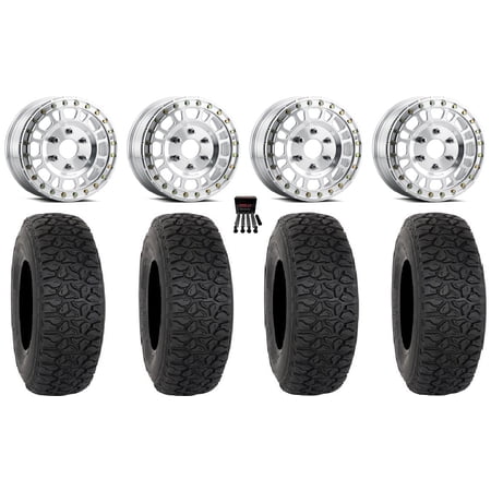 Method 412 Beadlock 15 Wheels Machined 35 DX440 Tires Can-Am Maverick R