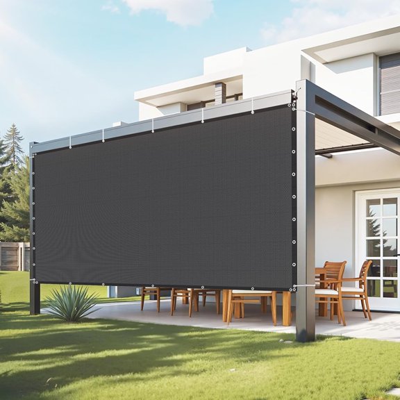 Zoloko 90% Sun Shade Cloth, 100 x 200 cm Pergola Shade Cover with Stainless Steel Grommets, Sun Shades Canopy Privacy Screen with 140 GSM HDPE Material, for Outdoor, Patio, Garden, and Backyard