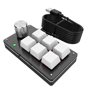 Mistaha One hand Wired RGB Keyboard Mini Mechanical Keyboard USB Custom keyboard Macro Programmable keyboard