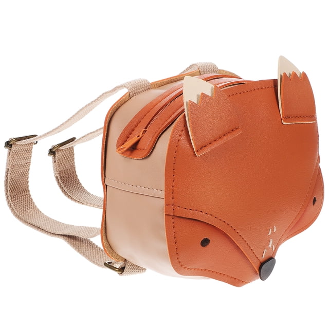 Mochila de zorro, bonita mochila pequeña con temática de zorro, mochila para niñas, cartera con cremallera para llevar artículos ligeros