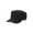 Black, variant on Men Summer Hat Flat Top Solid Color Long Brim Breathable Decorative Sunscreen Unisex Baseball Cadet Plain Cap Headwear