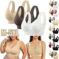 thumbnail image 1 of Censtreet 3PCS Seamless Wireless Plus Size Bras No Underwire Supportive Full Coverage Comfortable Everyday Bra for Women, 1 of 9