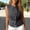 Dark Gray, variant on CYMMPU Women's Denim Button Vest, Asymmetric Sleeveless Top with Single-Breasted Placket, Casual Western & Streetwear Style Sky Blue S
