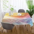 thumbnail image 6 of Ryvnso Shiny Rainbow Rectangle Table Cloth Tablecover Dinning Tablecloth 60"x120", 6 of 8