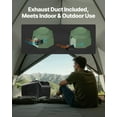 thumbnail image 6 of VEVOR Portable Air Conditioner, 4000BTU 3-Speed Air Conditioning Unit with 24H Timer, Air Portable AC Adjustable from 16-30℃, Compatible with AC/DC for Outdoor Tent Camping, V or Home Use,Dark Grey, 6 of 9