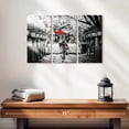 thumbnail image 2 of Elephant Stock Geisha Pop Wall Art - Horizontal Multi Panel Canvas - Living Room Wall Decor - Places Multi Panel - Red And Gray Decor - 23" x 14", 2 of 4