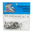 thumbnail image 2 of Rite Angler Inline Circle Hook Light Wire Saltwater Freshwater Offshore Inshore Fishing Live Bait 3/0, 4/0, 5/0, 6/0, 7/0, 8/0 Hook Sizes (25 Pack), 2 of 2