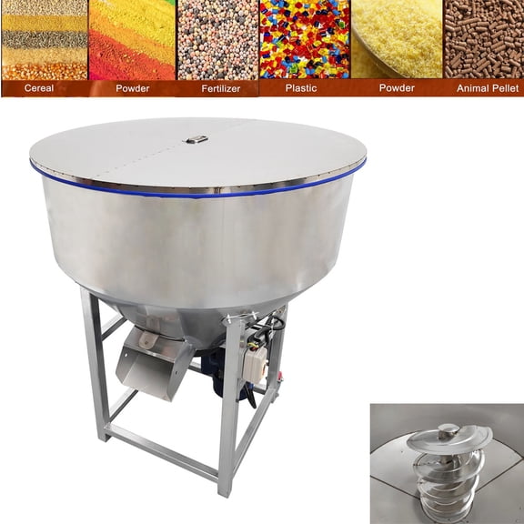 440Lbs Vertical Feed Mixer Granular Plastic Mixer Dry Grain Granule Mixing Machine 220V