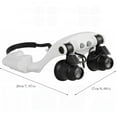 thumbnail image 3 of Clearance Under 8$, Kaireo Led Helmet Magnifier, Office&Craft&Stationery, Office Cabinet, Magnifying Glasses for Close Work Led Head Magnifier Hands Headband with Light Interchangeable, 3 of 5