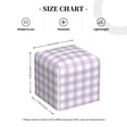 thumbnail image 4 of Tissue Purple Checkboard Box Cover Holder, Square by Xecao - Leather Decorative Organizer for Tabletop, Bathroom, Car, Office, 4 of 8