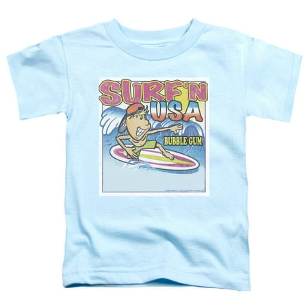 

Dubble Bubble - Surfn Usa Gum - Toddler Short Sleeve Shirt - 3T