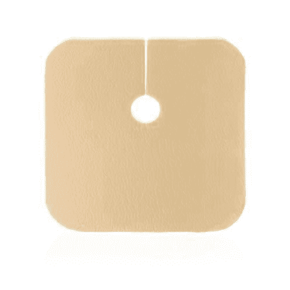 DermaFoam Tracheostomy Foam Dressing, 31/2 X 31/2 Inch Fenestrated