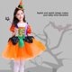 thumbnail image 4 of Jumpingount Vestido de Halloween para niños, fiesta de miedo, sombrero de Cosplay para niños, disfraz para niñas, ropa de manga corta con lazo, varita, Disfraces de disfraces 100cm Jumpingount AP012659-02, 4 of 6