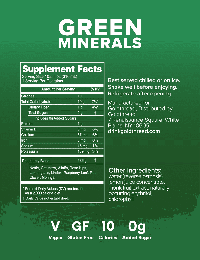 (Pack of 12) Goldthread Water Tonic Green Minerals 10.5 Fo