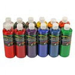 Chromacryl Acrylic Essentials Set, Assorted Vibrant Colors, Set of 12 Pints