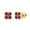 Ruby, variant on Collection Round Blue Sapphire 5 Stone Stud Earrings for Women, Sterling Silver