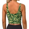 thumbnail image 3 of Kdxio Crayfish Army Print Workout Crop Tank Top for Women Racerback Yoga Tank Tops Athletic Sports Shirts Exercise Undershirts, 3 of 9