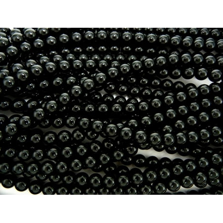 - UnCommon Artistry Glass Pearl Beads 200pcs 4mm -Jet Black