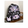 thumbnail image 1 of Mochila infantil con estampado de Diablo negro(grande), mochila escolar de 33cm con colgante de peluche para niñas., 1 of 7