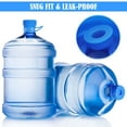 thumbnail image 6 of PULLIMORE 3 & 5 Gallon Water Jug Cap Reusable, No Spill Silicone Replacement Gallon Caps fit 55mm Standard/Screw/Crown Tops Water Bottle and Water Dispensers (6 Pack), 6 of 9