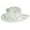 White, variant on Organza Church Fascinator Wedding Tea Party Derby Hats for Women Flower Wide Brim Sun Hat