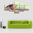 thumbnail image 3 of TISHIRON 5PCS Framed Canvas Wall Art Set,50"x24" Roar Lion Canvas Art Decor, 3 of 7