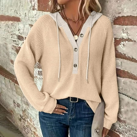 fanshangmao Cheap Long Sleeve Shirts for Women Cute Sweatshirt for Women Solid Color Top Long Sleeve Pullover Sweater