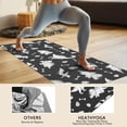 thumbnail image 4 of Dinosaur Silhouette Pattern Hot Yoga Mat Towel Non Slip for Hot Yoga - Quick-Drying Yoga Mat Cover with 4 Corner Pockets with Travel Bag - Hot Yoga Towel Non Slip Grip Moisture Wicking Sweat 70"x26", 4 of 6