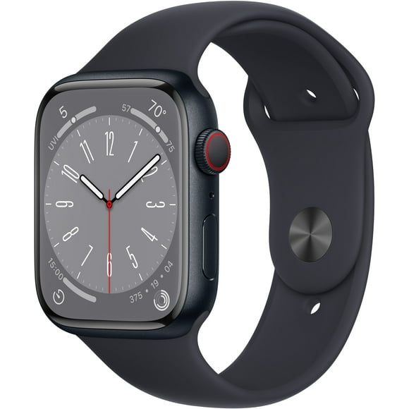 Refurbished Apple Watch Gen 8 Series 8 Cell 45mm Midnight Aluminum - Midnight Sport Band 3K638LL/A
