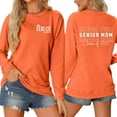 thumbnail image 2 of Kcodviy Ladies Senior Mom 2025 Bleached Sweatshirt Women Shirt 2025 Graduating Class Jackets Women Sweatshirt T Shirt Print Banded Fleece Pullover Long Sleeve Shirt, 2 of 3