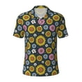 thumbnail image 2 of Daiia Colorful Sunflowers Pattern Men’s Polo Shirts,Solid Deck Shirt,Classic Fit, Breathable Cotton Polo for Casual and Sport Wear-XX-Large, 2 of 9