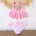 thumbnail image 3 of GYRATEDREAM Girls' Flounce Bikini Beach Sport 2 Piece Swimsuit 7-12 Years, 3 of 5