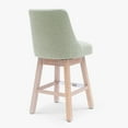 thumbnail image 2 of WestinTrends Genevieve 26" Upholstered Swivel Counter Height Bar Stool , Antique Oak/Desert Sage, 2 of 12
