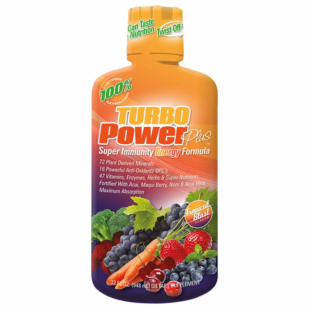 Turbo Power Plus Super Immunity 32 Oz. Liquid Energy Drink Walmart