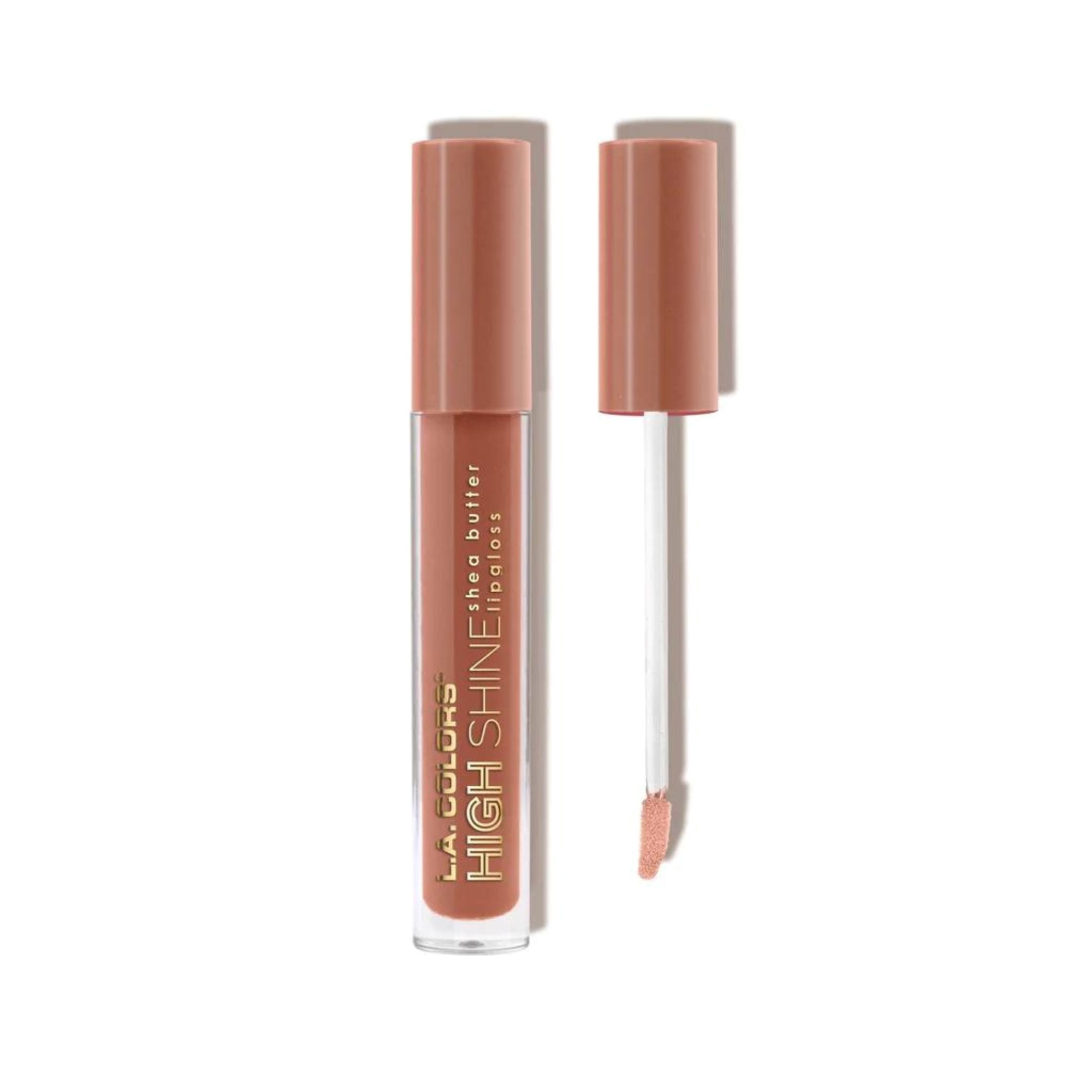 (3 pack) L.A. COLORS Moisturizing High Shine Shea Butter Non-Sticky Lipgloss,Dollface, 0.14 fl oz