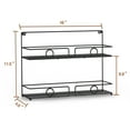 thumbnail image 5 of Bextsrack 2 Layers 2 PCs Spice Rack for kitchen-Black, 5 of 7