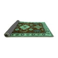 thumbnail image 2 of Ahgly Company Indoor Rectangle Geometric Turquoise Blue Traditional Area Rugs, 4' x 6', 2 of 4