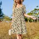thumbnail image 4 of Vestido de manga corta con diseño de ranas naturalistas, vestidos de lujo para mujer, vestidos para ocasiones especiales, conjuntos elegantes para mujer., 4 of 7