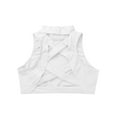 thumbnail image 5 of vastwit Kids Girls Hip Hop Dance Outfit Crop Tank Top with Chain Pocket Pants Jogger Athletic Sports Ivory 14, 5 of 7