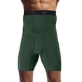 thumbnail image 4 of LMOIPLI Men's Girdle Tummy Control Quick Dry Shorts Underwear High Waist Trainer Boxer Briefs Stomach Shapewear Green XXXL, 4 of 5