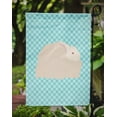 thumbnail image 3 of Carolines Treasures BB8133GF Fluffy Angora Rabbit Blue Check Garden Flag, 3 of 3