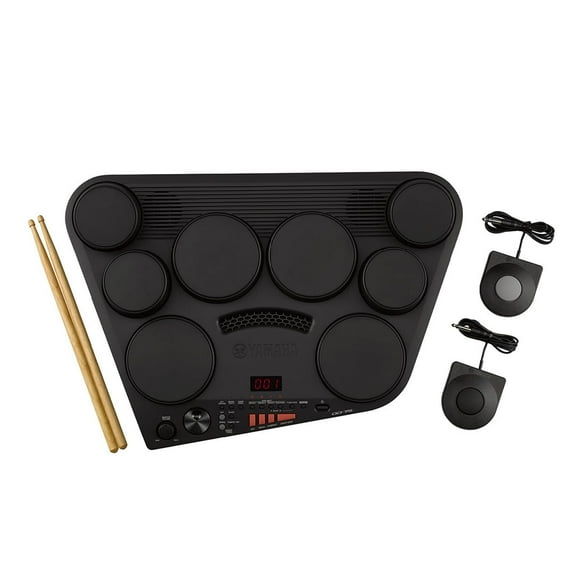 Batería digital portátil Yamaha DD75 con pedales y adaptador