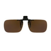 Polar Optical Optics Unisex FlipUps REC 58 ClipOns Sunglasses Black