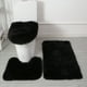 thumbnail image 1 of Juego de 3 alfombras de baño Kdkad, antideslizantes, de microfibra ultrasuave y absorbente, lavables a máquina, de felpa gruesa para suelo, bañera y ducha., 1 of 8