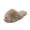 Brown, variant on Willtoo House Slippers For Womens Winter Open Toe Fuzzy Slippers Memory Foam Fluffy Non Slip Indoor Outdoor Sandal
