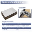 thumbnail image 2 of Unique Bargains 9 pcs 394mil 10mm 1.62sqft Alfombra de insonorización para coche, material de escudo térmico autoadhesivo para capó, cubierta de motor de barco 19.69"x11.81" Tono plateado, 2 of 7