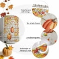 thumbnail image 5 of Shower Curtain 54"W x 78"L Fall Thanksgiving Orange Pumpkins Wood Grain Fabric Shower Curtains Set with Hooks Water Repellent Bathroom Curtains Machine Washable Bathroom Accessories, 5 of 6