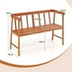 thumbnail image 3 of Banco de Jardín de Madera Acacia Costway para 2 Personas con Respaldo Apoyabrazos 110 x 46 x 72 cm, 3 of 9