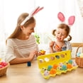 thumbnail image 4 of AURIGATE 12 Piece Easter Egg DIY Raffle Organizer, Printed Openable Plastic Eggs with Yellow Storage Case for Party Favors & Event Supplies, 4 of 5